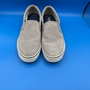 Sperry Top-Sider Slip-On Memory Foam Sneakers, Gray Fabric, Men's Size 13